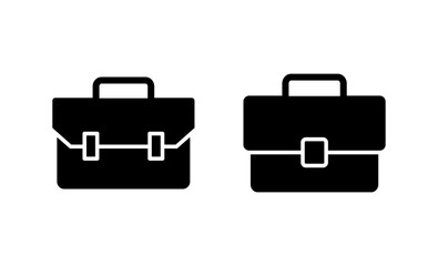 Fototapeta premium Briefcase icon vector. suitcase sign and symbol. luggage symbol.