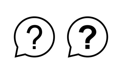 Question icon vector. question mark sign and symbol
