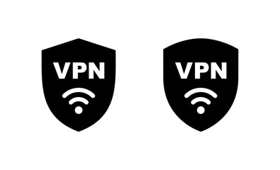 Vpn icon vector. Private network sign and symbol. virtual private network icon.
