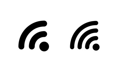 Wifi icon vector. signal sign and symbol. Wireless  icon