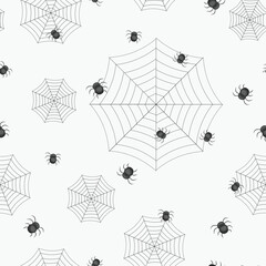 Fototapeta premium halloween in fall seamless pattern design