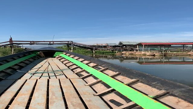 Village flottant sur le lac Inle - Myanmar