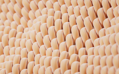 Wave cloth with microscopic detail, 3d rendering.