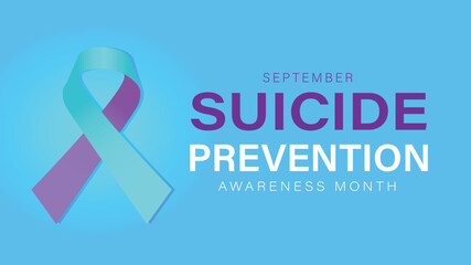 National suicide prevention month, September. Banner, Holiday, poster, card 