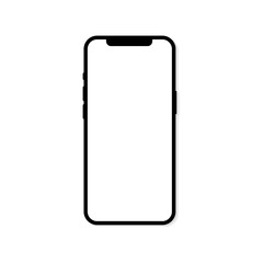 Mock up smartphone isolated on background