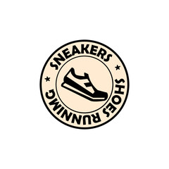 illustration of shoes branding design logo vector