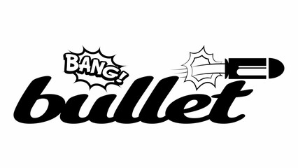 Bullet Vector Emblem, Car Sticker, Decal, Vinyl, Label