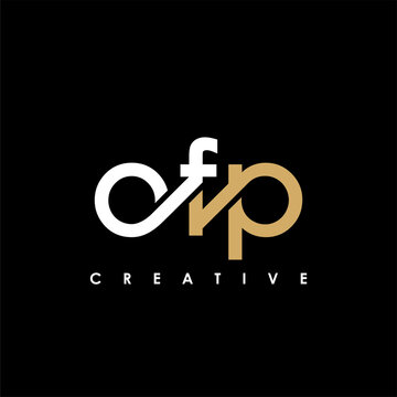 OFP Letter Initial Logo Design Template Vector Illustration