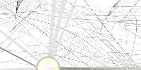 sphere network structure - abstract design connection design