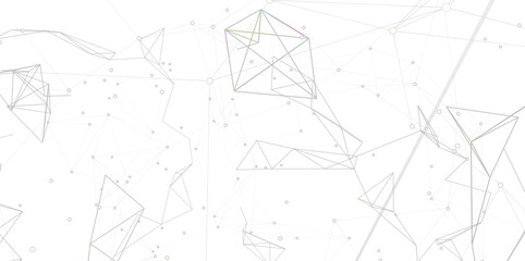 Digital technology background. Network connection dots and lines.