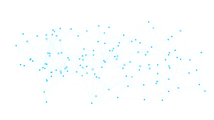 Neural network concept. Connected cells with links.