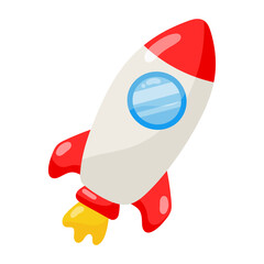 Start Up Concept, Space Roket, Ship Icon.