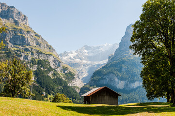 Grindelwald, Unterer Grindelwaldgletscher, Eiger, Eigernordwand, Schreckhorn, Alpen,...