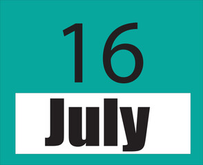 Calendar jul vector illustration image clipart