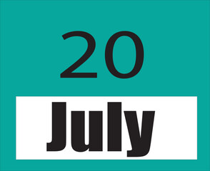 Calendar jul vector illustration image clipart