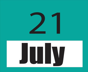 Calendar jul vector illustration image clipart