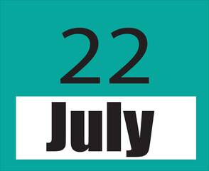 Calendar jul vector illustration image clipart