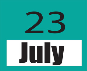 Calendar jul vector illustration image clipart