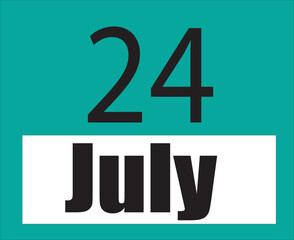 Calendar jul vector illustration image clipart