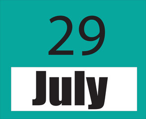 Calendar jul vector illustration image clipart