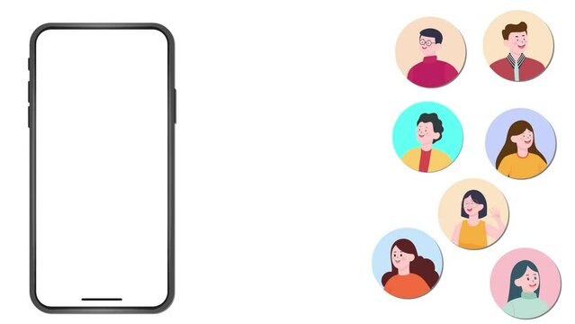 Attracting New customers with Lead generation magnet marketing strategy concept animation
