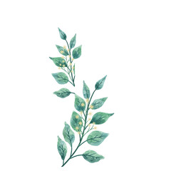 White Number 1 PNG with floral arrangement with transparent background