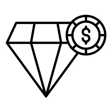 Net Worth Line Icon