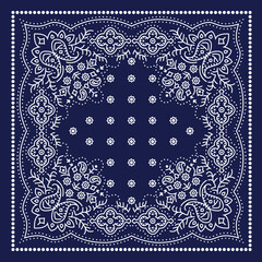 Modern cashmere paisley bandana print pattern