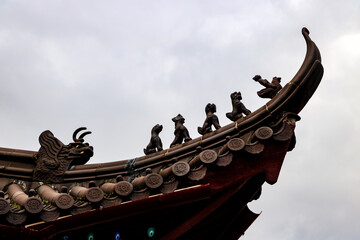 Fototapeta na wymiar It is a Buddhist temple in Jiangnan, China.