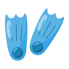 Obraz premium fins summer icon.