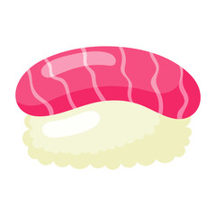 Toro sushi icon.