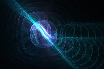 abstract background color trends 2022 , art unique 3D illustration, multicolored fractal design composition banner