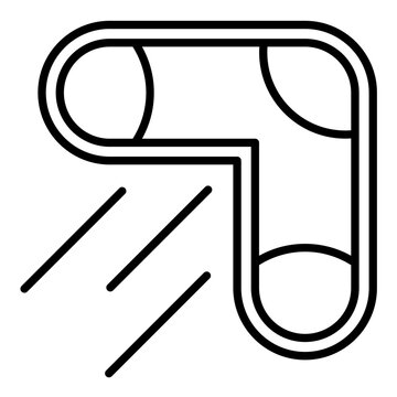 recommend clip art: Boomerang Line Icon