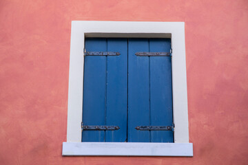 Colorful Italy architectural details, windows. 