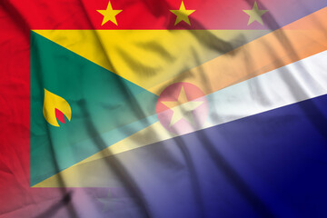 Grenada and Marshall Islands state flag international contract MHL GRD