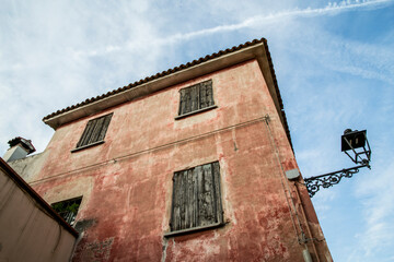 Colorful Italy architectural details, windows. 