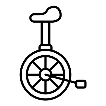 recommend clip art: Unicycle Line Icon