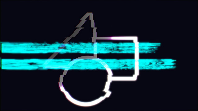 Fast Logo and Text Distorted Glitch Intro
