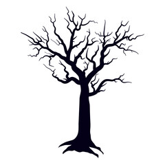 dry tree silhouette