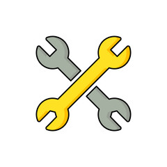wrench icon vector illustration.