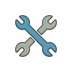 wrench icon vector illustration.
