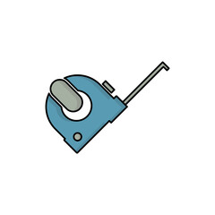 Fototapeta premium roulette working tool icon vector illustration. full color.