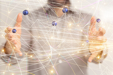 conference Digital Network and data concept 3d