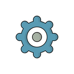 gear, setting icon vector illustration logo template for many purpose. Isolated on white background.