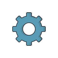 gear, setting icon vector illustration logo template for many purpose. Isolated on white background.