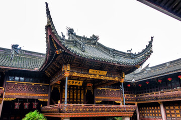 Fototapeta premium The stage in ancient China. 