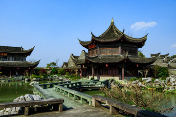 Obraz premium It is a Buddhist temple in Jiangnan area of China.
