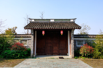 Naklejka premium It is a Buddhist temple in Jiangnan area of China.