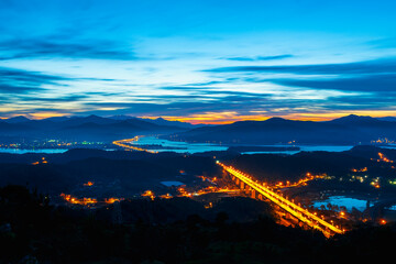 경기도 양평군 두물머리의 일출