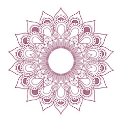 mandala red color